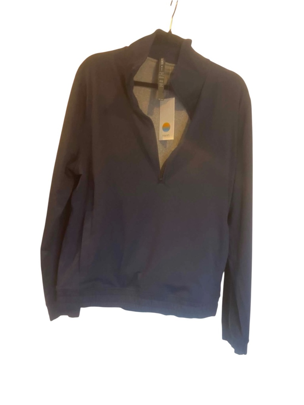 NWT Vuori Men’s Ponto Reactive 1/2 Zip Size Large BLUE COAST